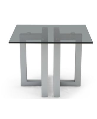 Emila 24" Square Glass Mix and Match End Table