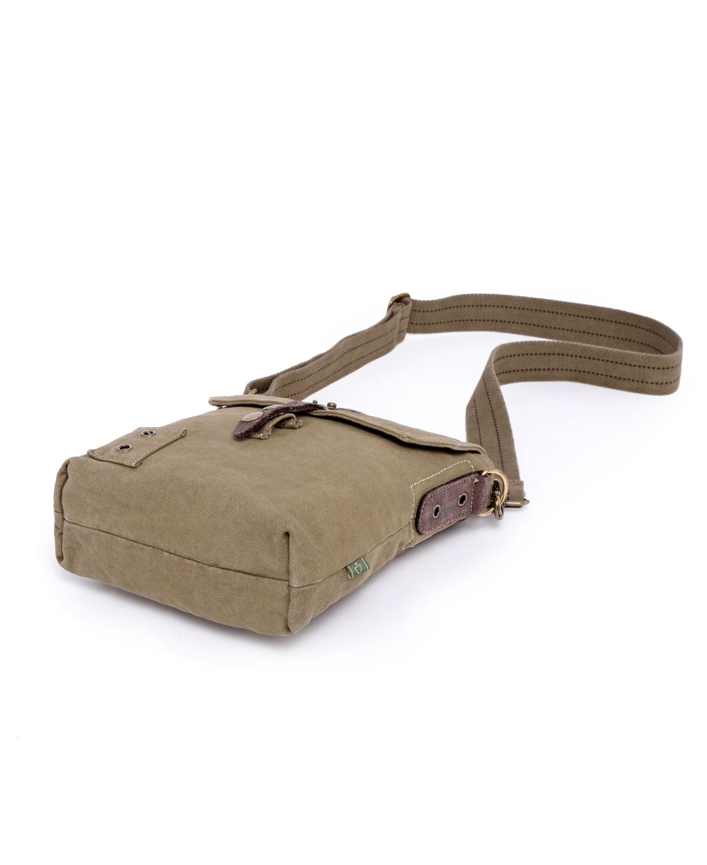 Женская сумка TSD BRAND Coastal Canvas Crossbody, цвет: Оливковый — фото 5