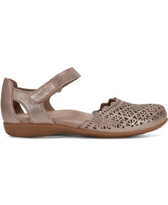 Women's Bronnie Perforated Two-Piece Flat Sandals