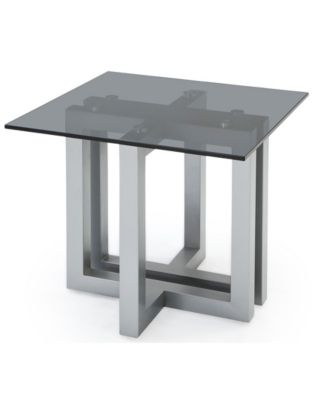Emila 24" Square Glass Mix and Match End Table