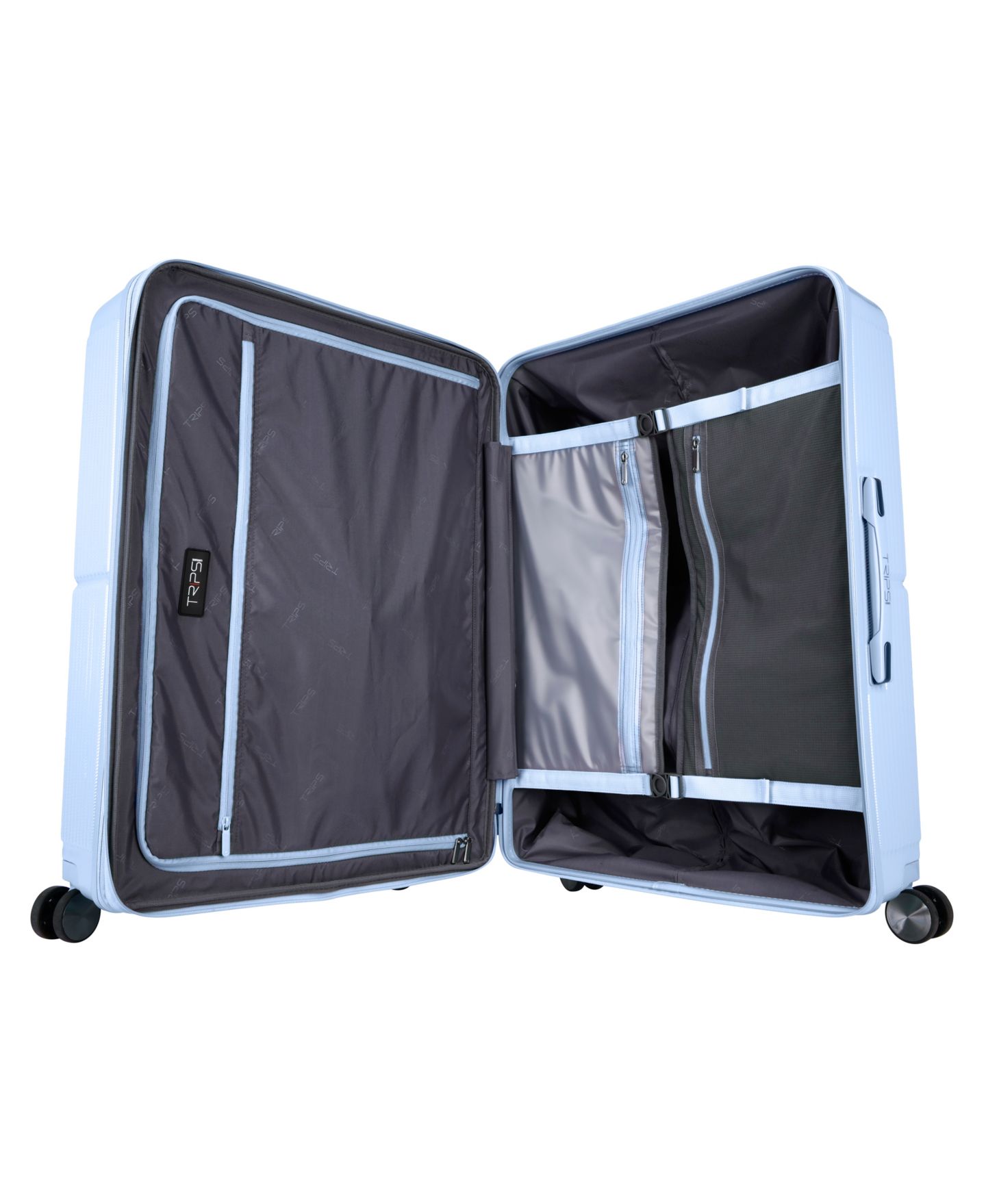 Чемодан Trips Luggage Flight Plan Large Check-in Spinner, цвет: Холодный синий — фото 6