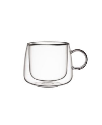 Artesano Hot Cold Beverages Large Insulated Coffee Glass, Set of 2