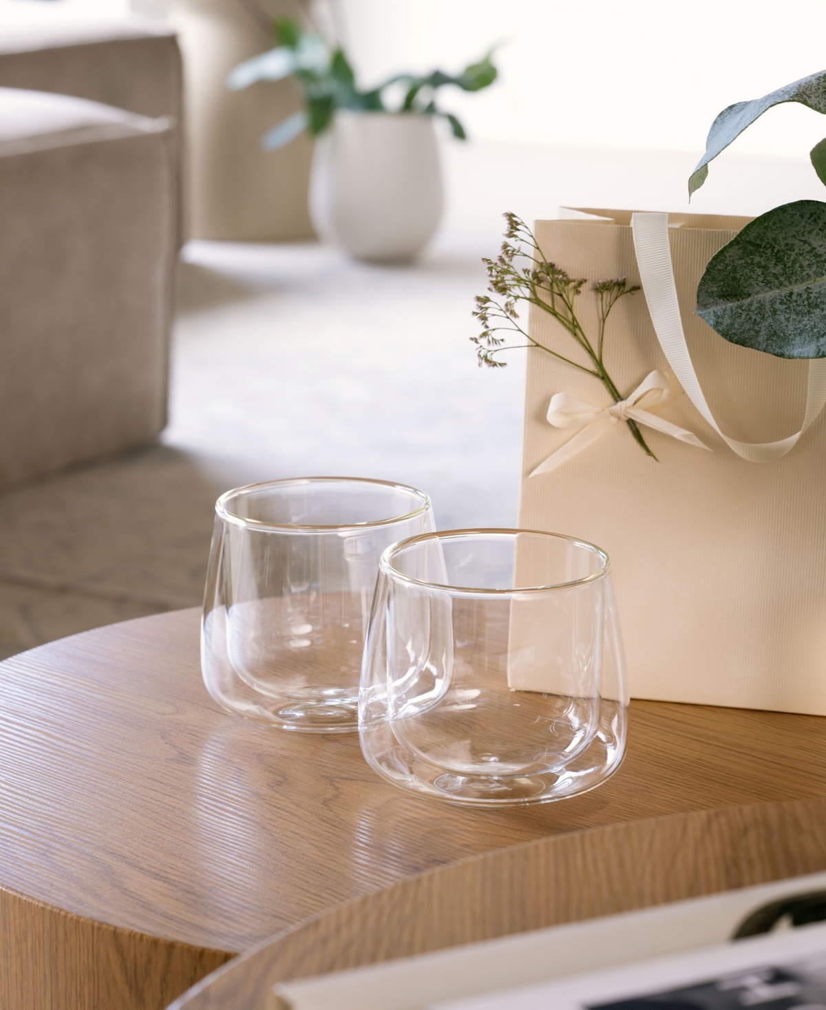 Villeroy & Boch Artesano Hot Cold Beverages Large Insulated Coffee Tumbler, Set Of 2 In Clear