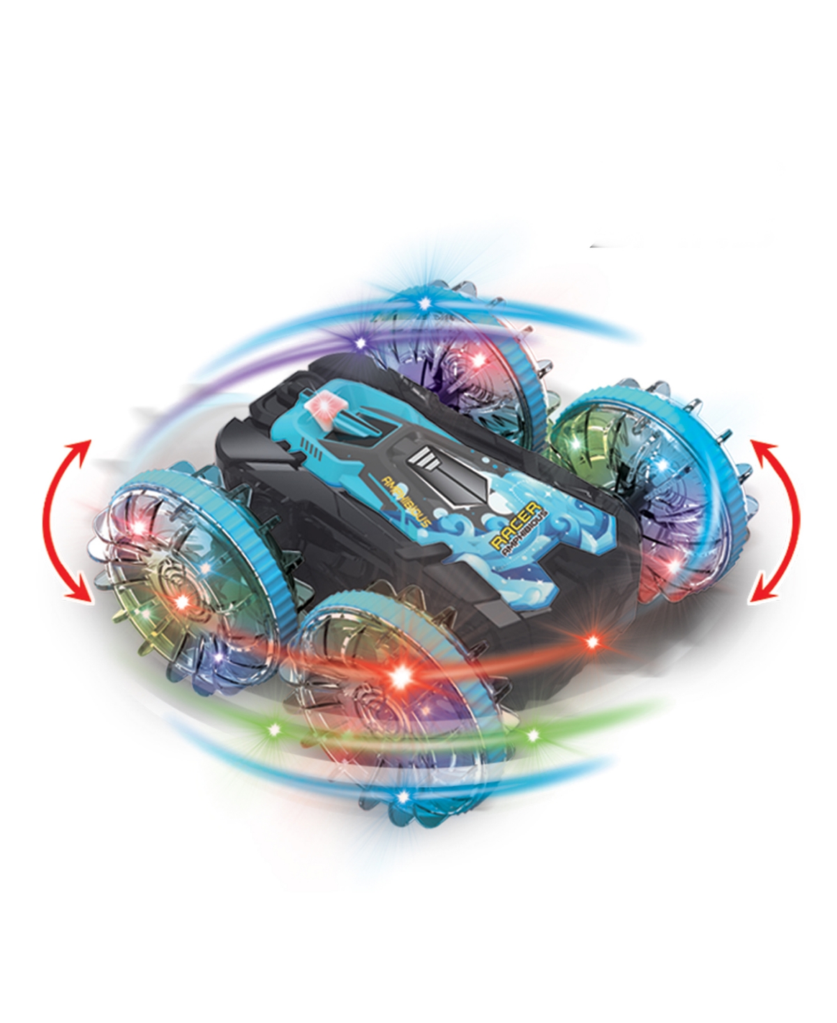 FLIPO TURBO TERRAIN LAND, SEA SNOW REMOTE CONTROL STUNT CAR 
