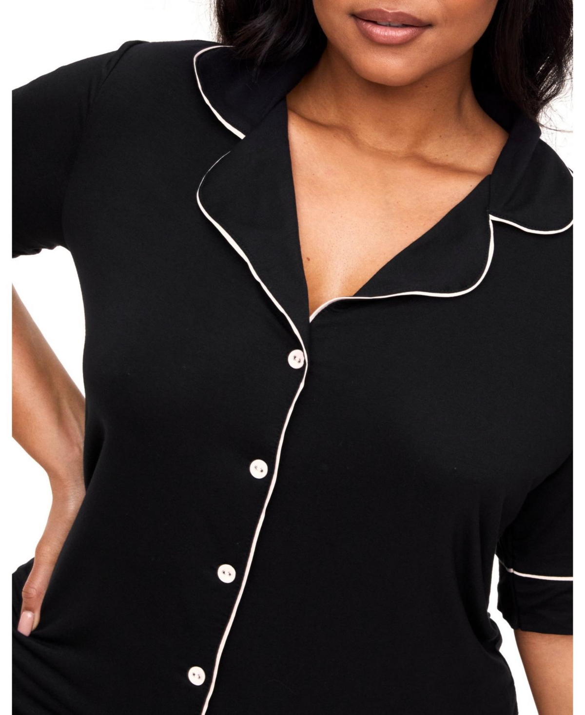 Adore Me Plus Size Jayney Short Pajama Set