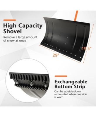 29 Inches Snow Pusher for Driveway