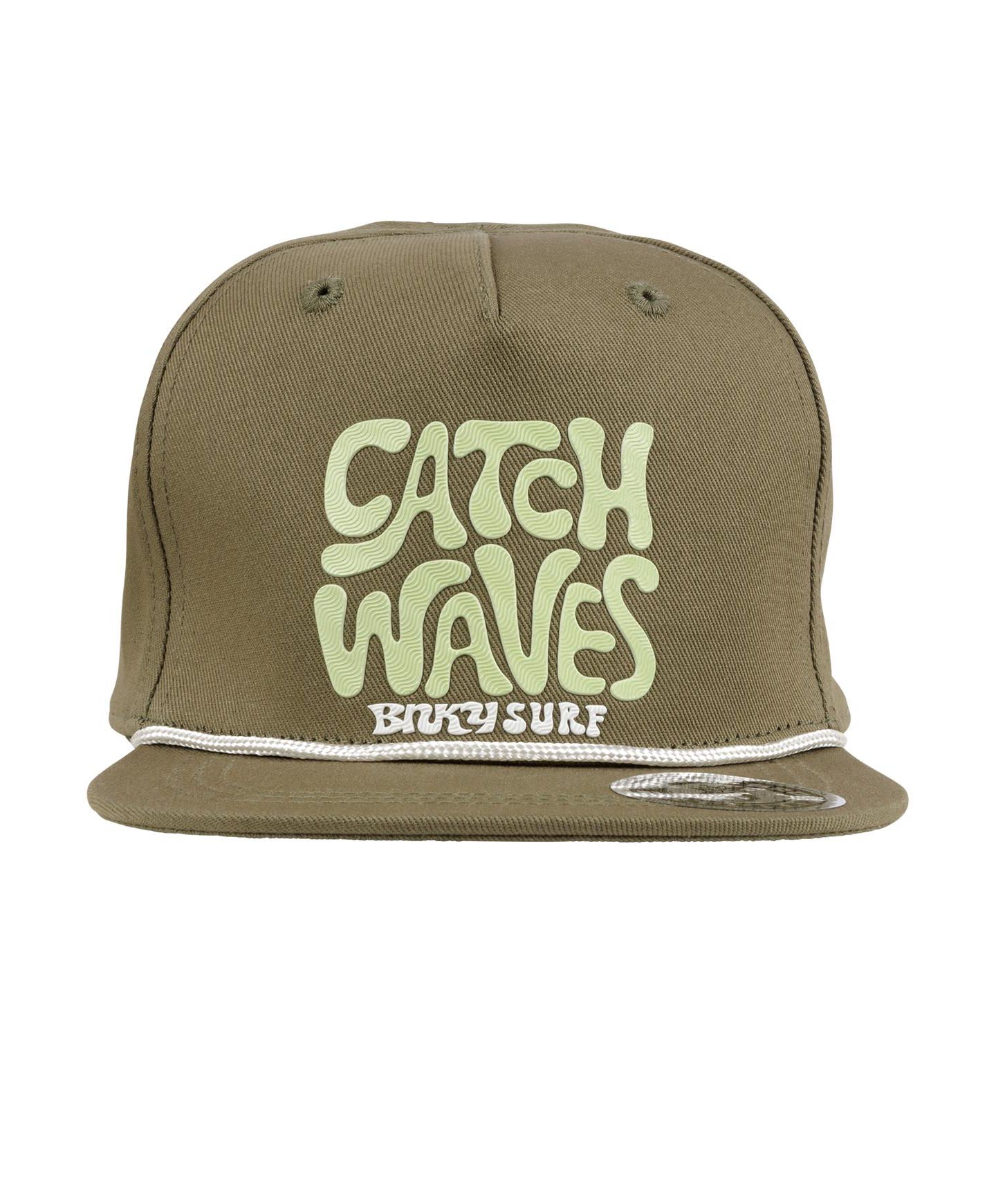 Мужская кепка BinkyBro Catch Waves Snapback Hat, цвет: Зелёный — фото 2