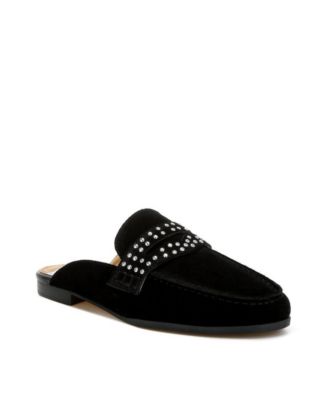 Eve Park Stud Embellished Penny Strap Mules