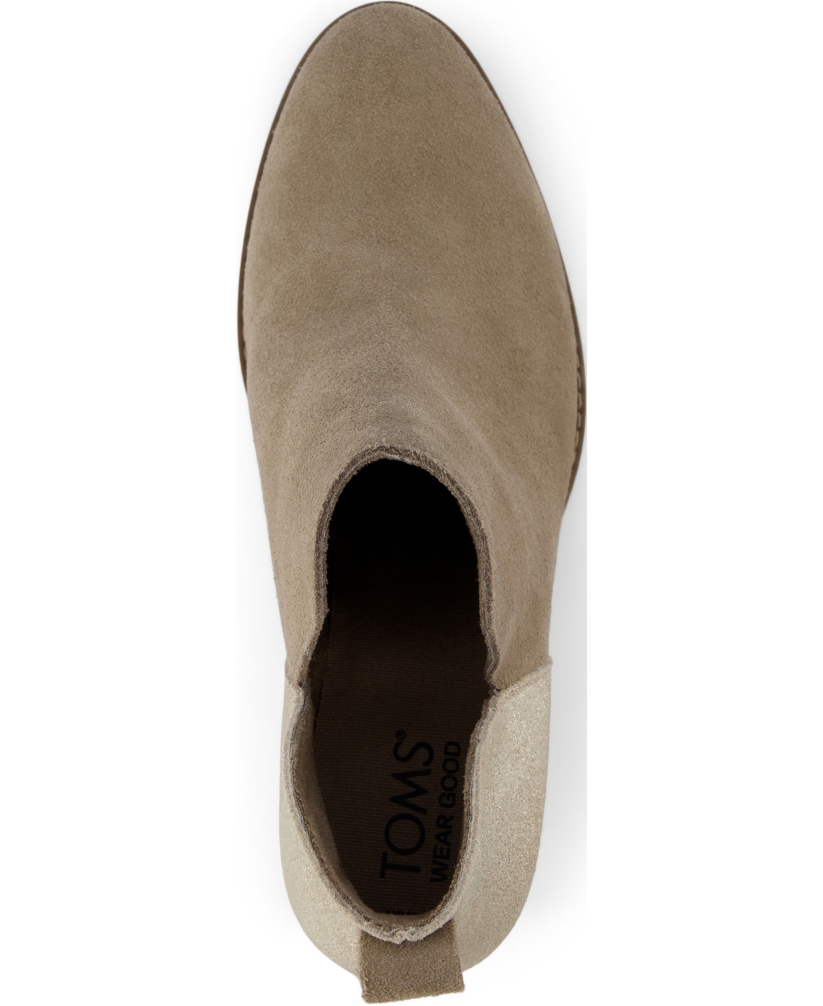 Toms Women's Eliza Wedge Heel Boots -Metallic Suede