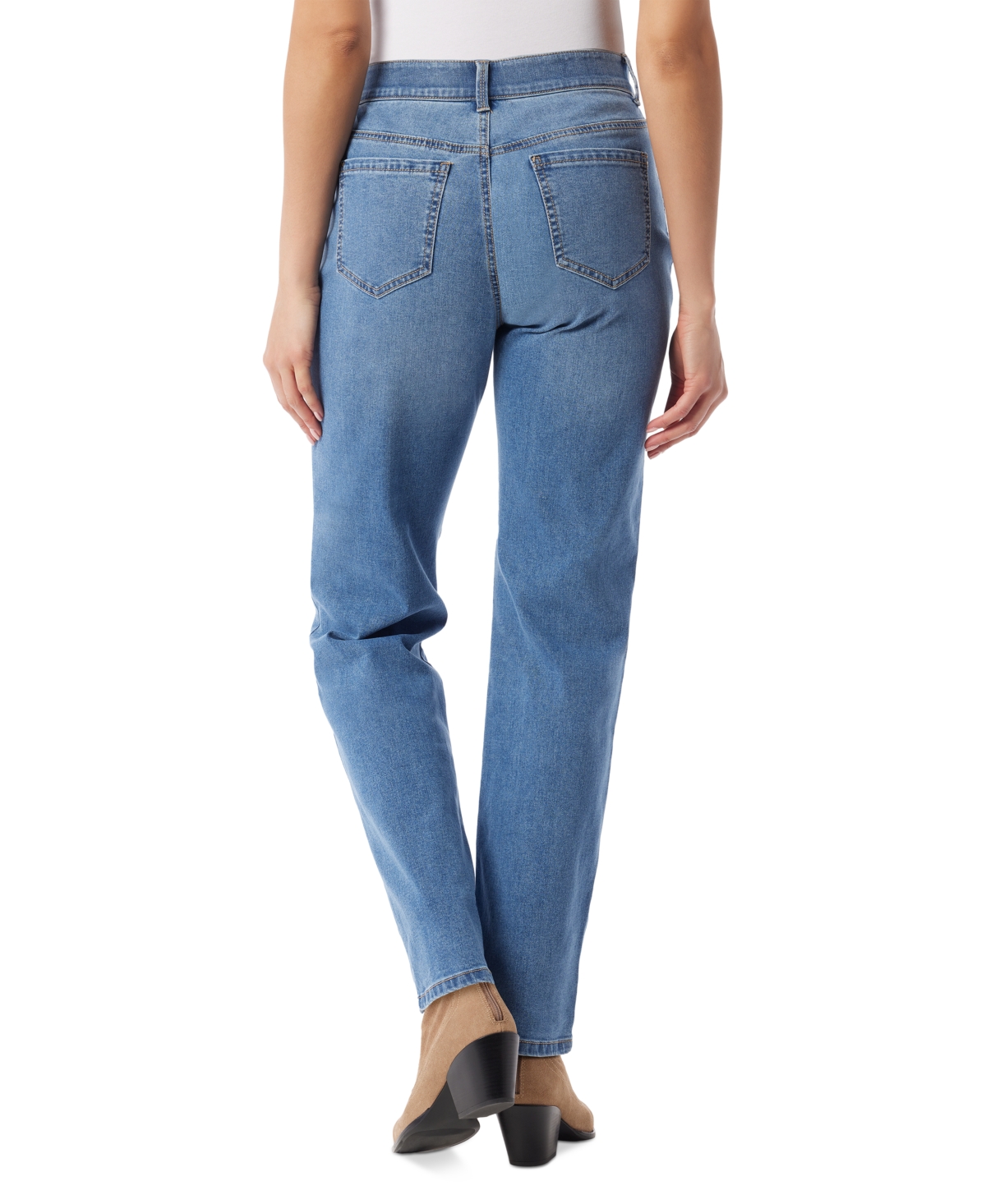 GLORIA VANDERBILT WOMEN'S DREAM HIGH-RISE STRAIGHT JEANS 