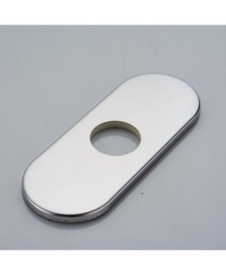 6 Inch Bathroom Vessel Vanity Sink Faucet 4" Hole Cover Deck Plate Escutcheon Chrome