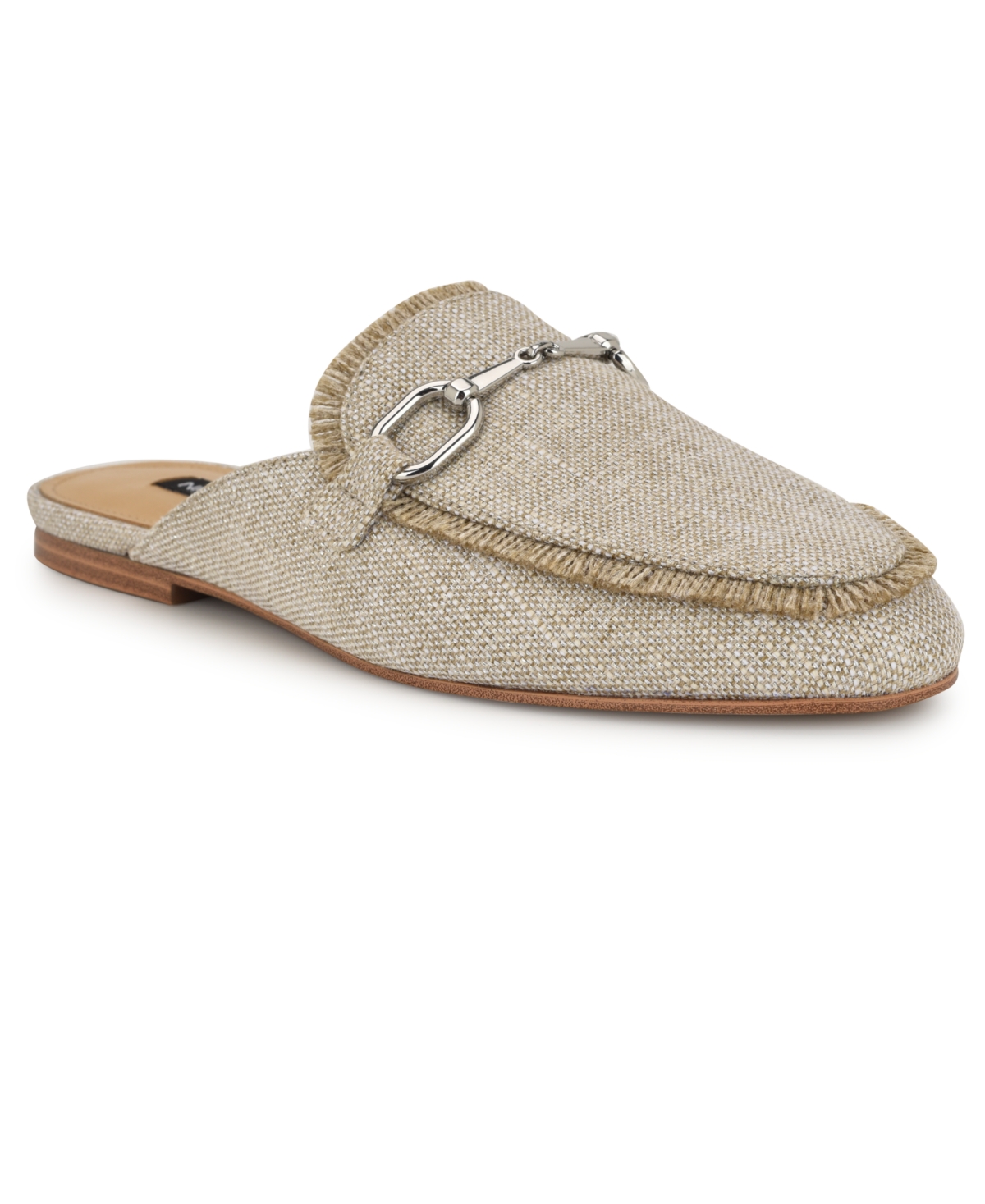 Nine West Women's Bivey Round Toe Casual Mules -Natural