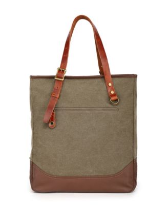 Red Wood Medium Canvas Tote Bag