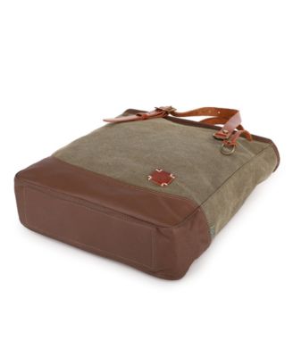 Red Wood Medium Canvas Tote Bag