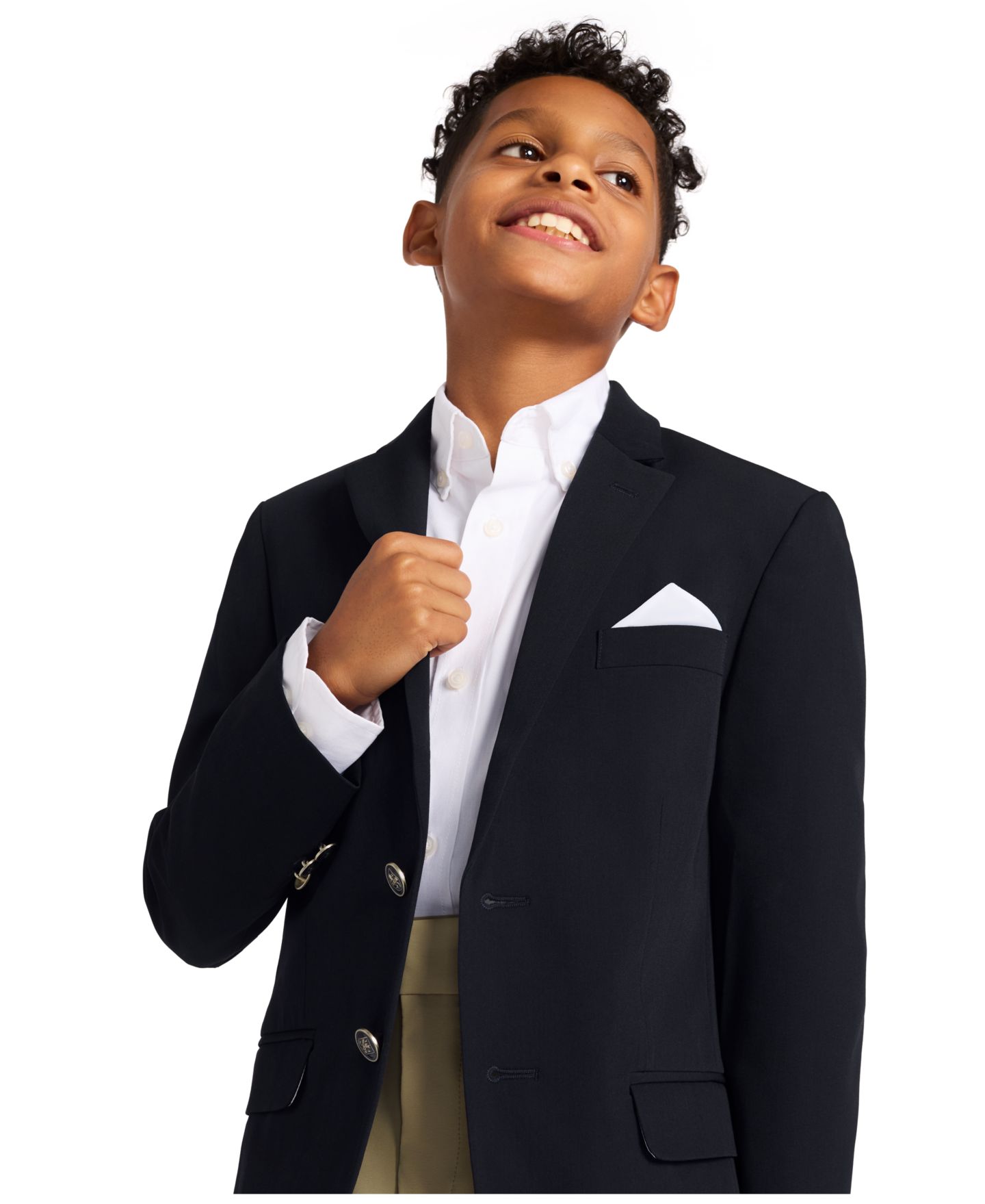 Пиджак Tommy Hilfiger Modern-Fit Alexander Bi-Stretch Blazer для мальчиков, цвет: Тёмно-синий — фото 7