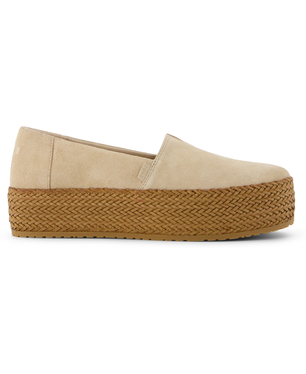 Toms Valencia Platform Slip-on Sneaker In Oatmeal Suede
