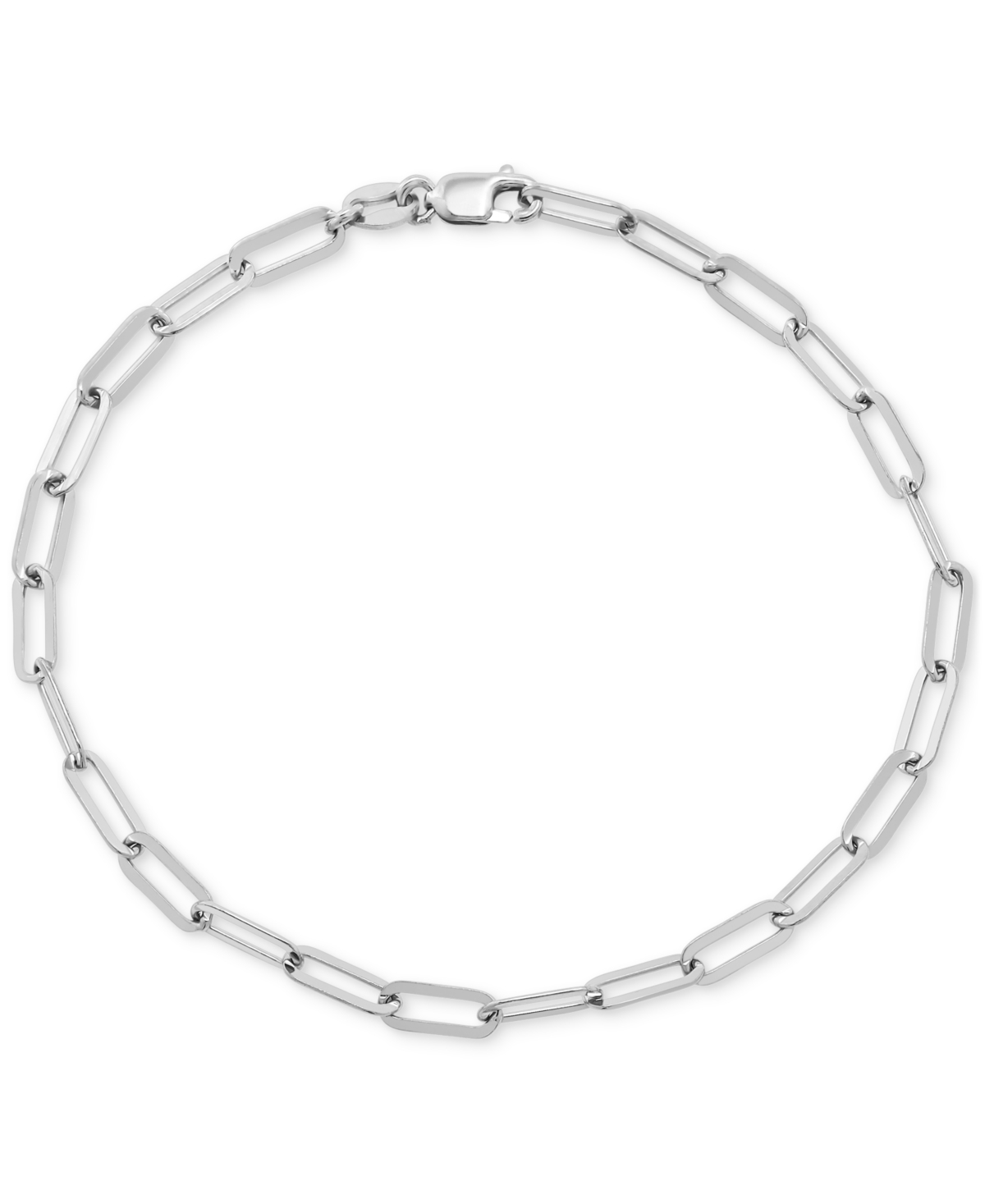 Giani Bernini 2-pc. Set Paperclip Link Chain Necklace & Matching Bracelet, Created For Macy's In Silver