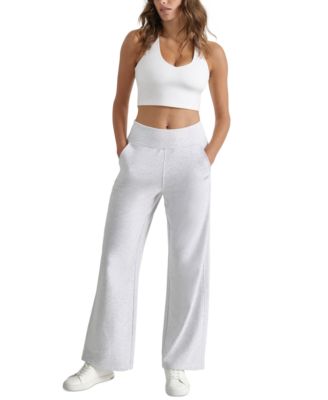 Women's Studded-Logo Wide-Leg Pants