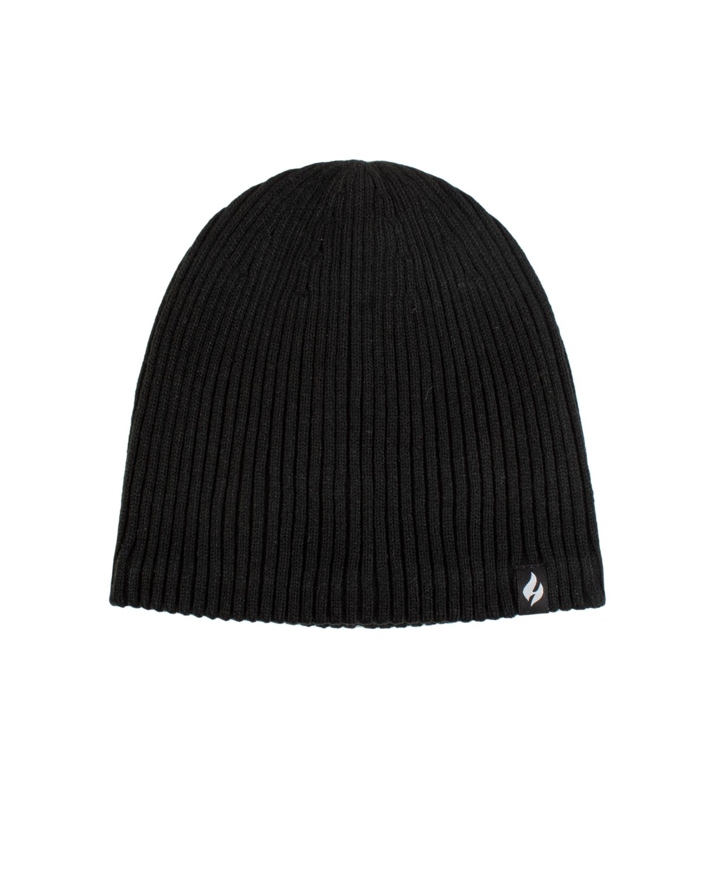 Мужская шапка Heat Holders Lite Dean Rib Knit Hat, цвет: Чёрный — фото 1