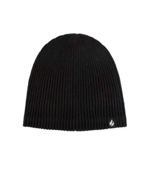 Мужская шапка Heat Holders Lite Dean Rib Knit Hat, цвет: Чёрный