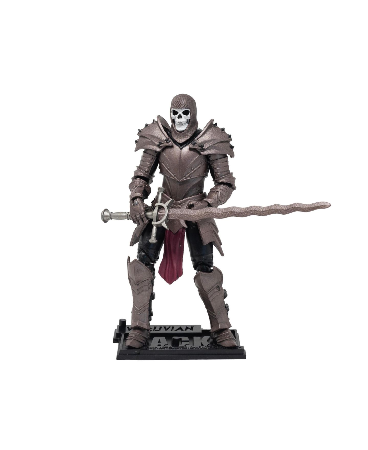 Детская фигурка Vitruvian H.A.C.K.S. Knight of Asperity 10th Anniversary Edition 1:18 Scale High-Articulation Customizable Action Figure, Ages 12+, цвет: Open Miscellaneous — фото 4