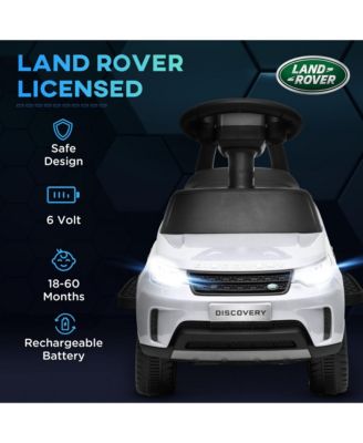 2 in 1 Land Rover Licensed 6V Ride On Car, Sliding Car, Light
