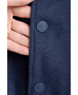 Boy's Wool Varsity Bomber Jacket With Grainy PU Sleevees Jackets