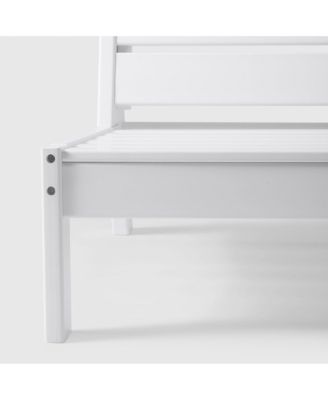 Outdoor HDPE Deep Seating Modular Armless Patio White Chair with Cushions