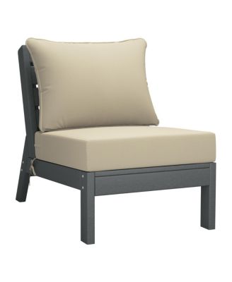 Outdoor 6-Piece Gray Modular Sectional Patio Furniture Sofa Set