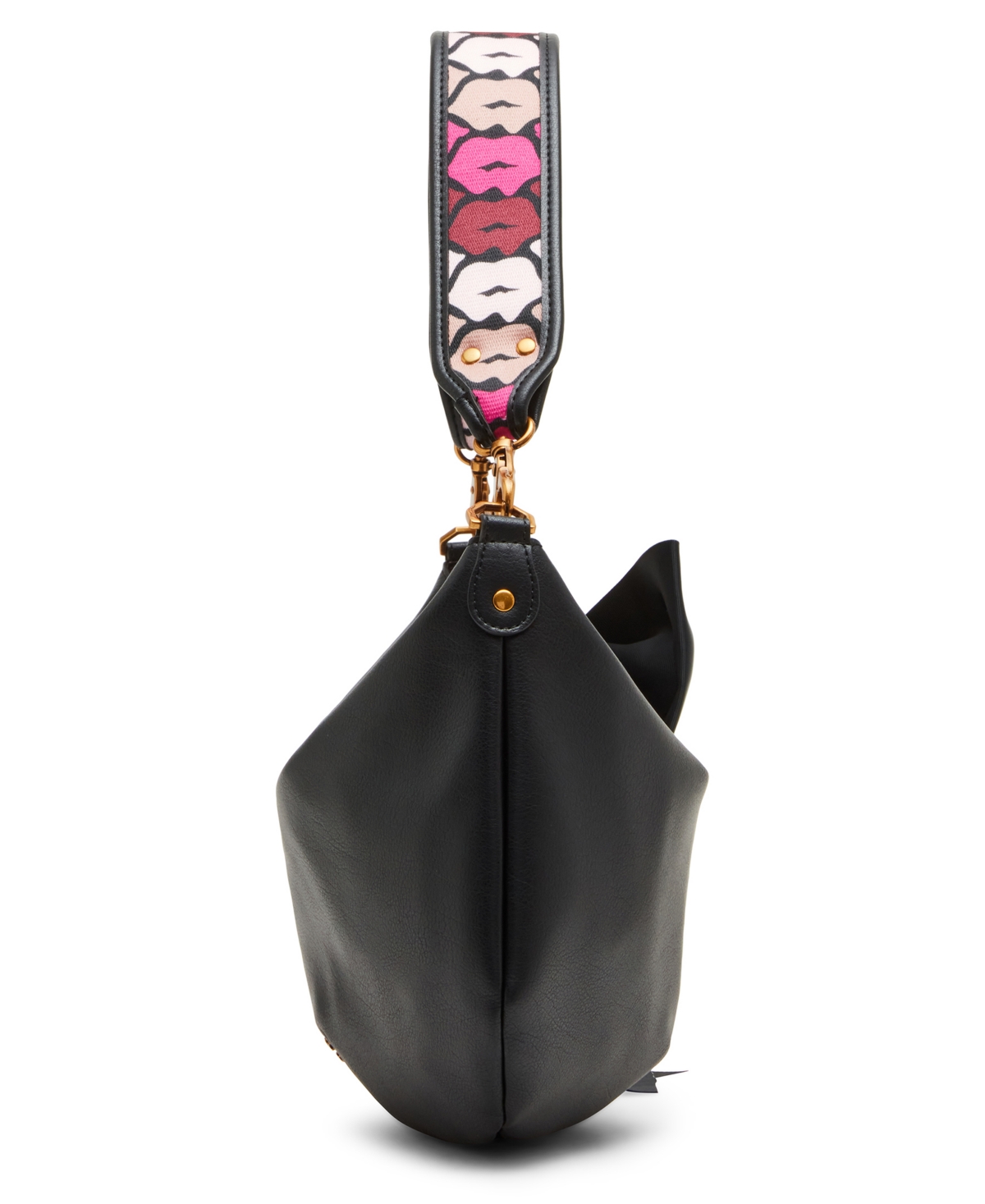 Betsey Johnson Read My Lips Shoulder Bag In Black ModeSens
