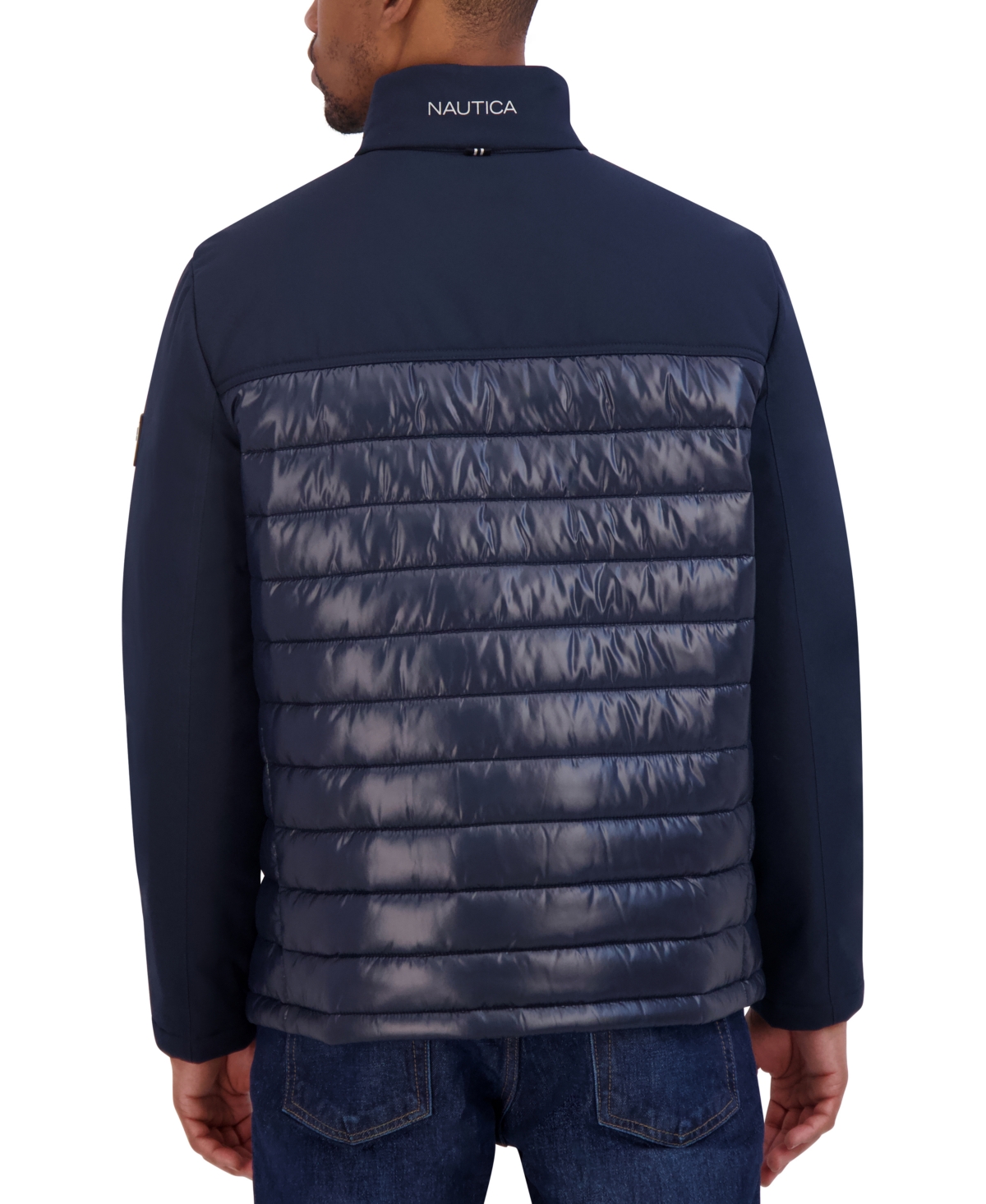 Nautica Men's Mixed Media Quilted Jacket
