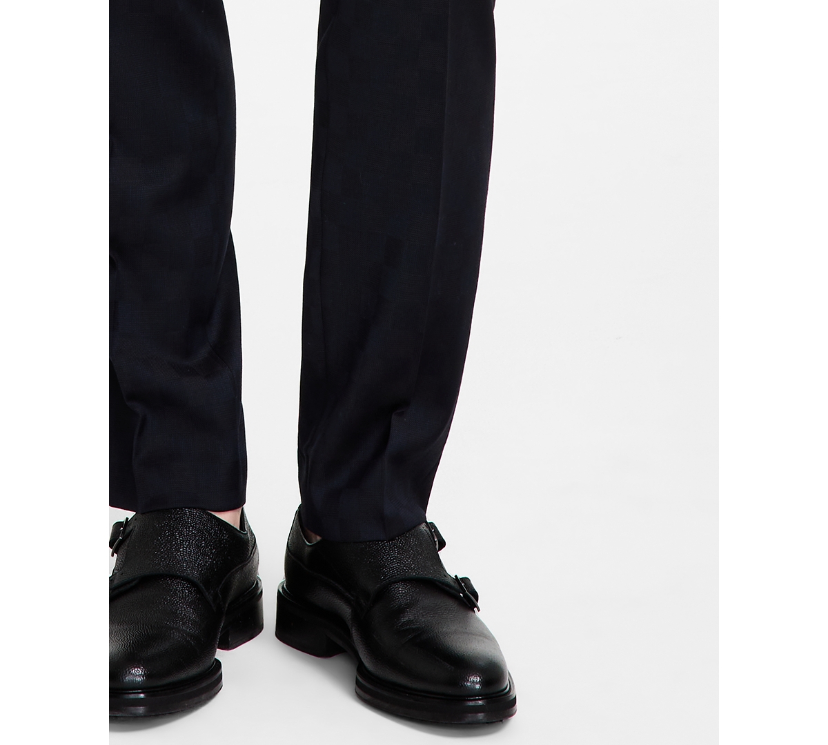 Hugo Boss Hugo By  Men's Modern-fit Wool Blend Suit Pants In Navy Check