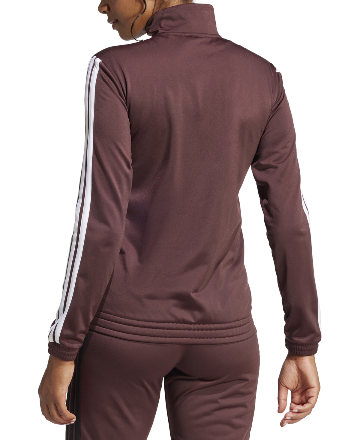 Adidas Originals Women's Tricot 3-stripes Track Jacket In Aurora Ruby,white