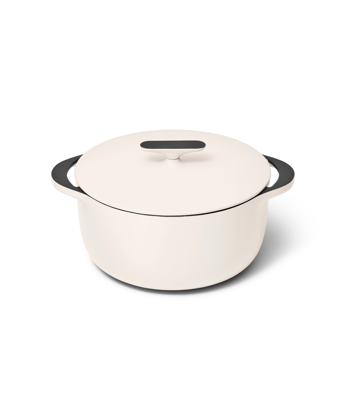 Caraway Cast Iron 6.5-quart Dutch Oven With Flat Lid In Cream