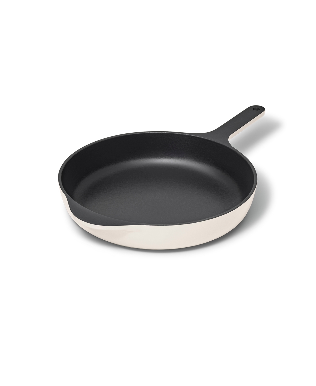 Caraway 10.5-inch Enameled Cast Iron Skillet In Cream