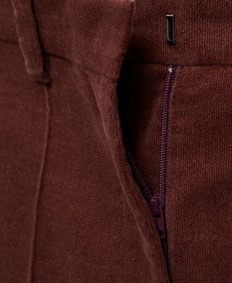 Women's Straight Velvet Pants