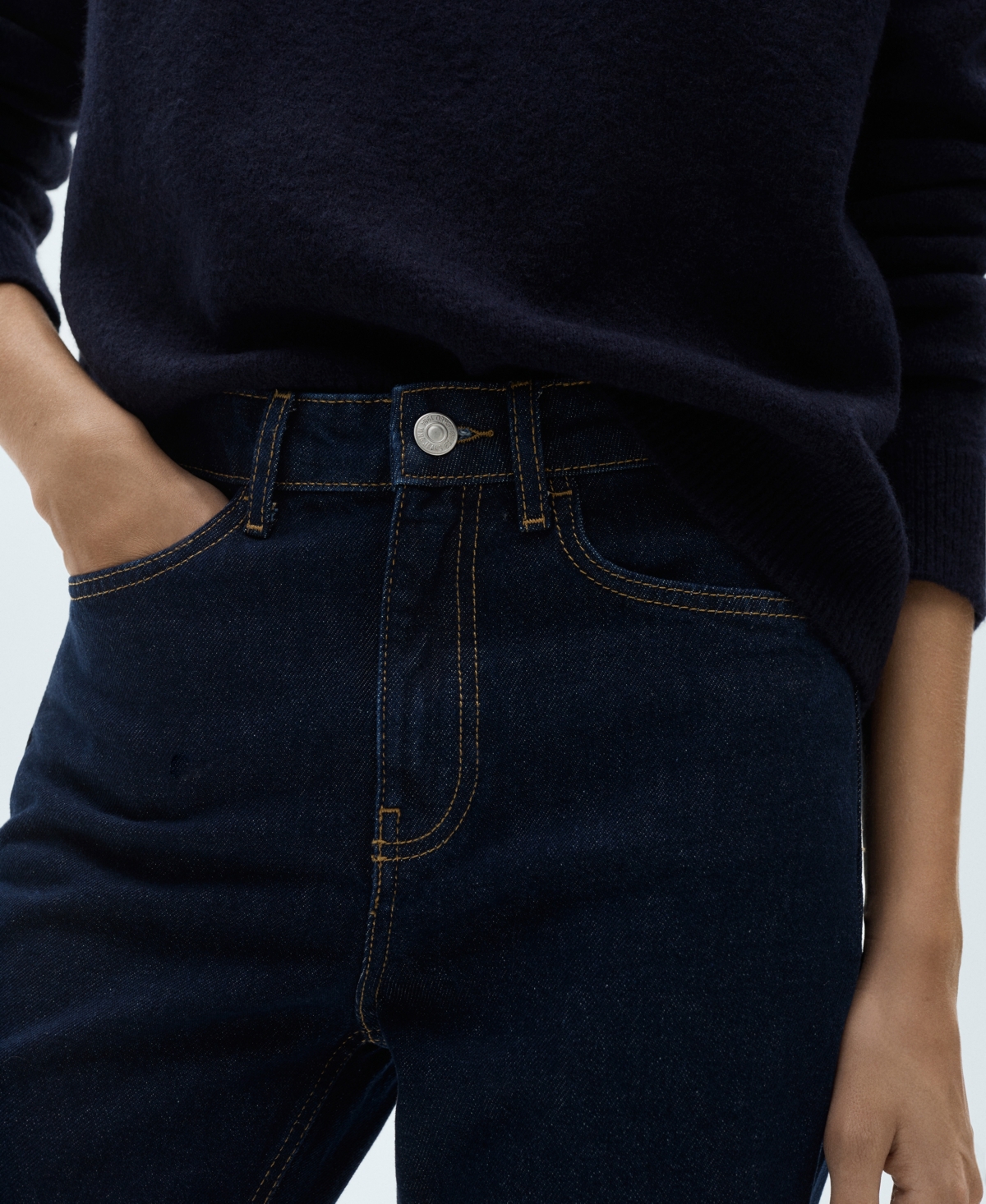 Mango Women's Matilda Medium-rise Straight-fit Jeans In Open Blue