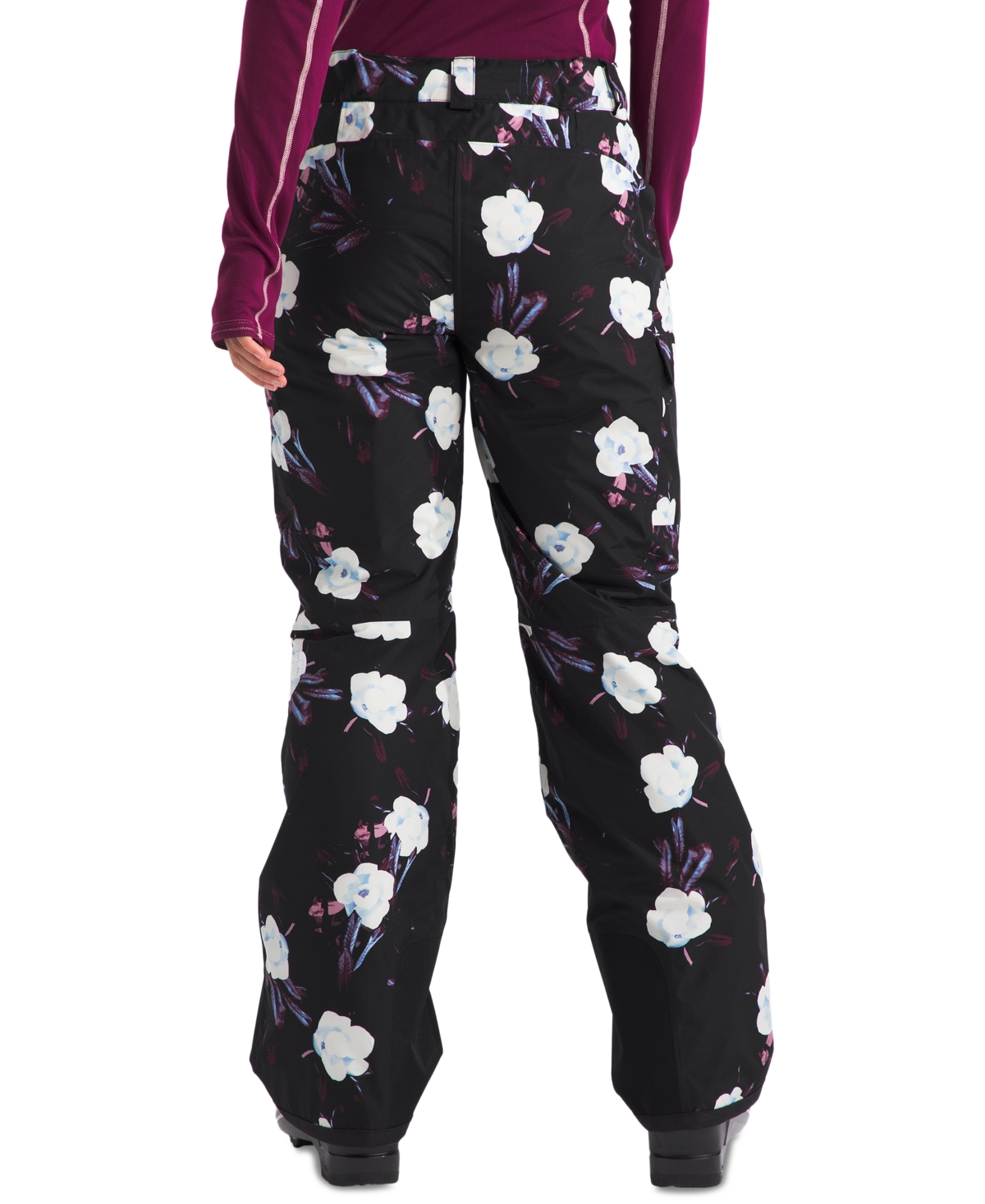 The North Face Women's Freedom Insulated Pants In Tnf Black Winter Flowers Print