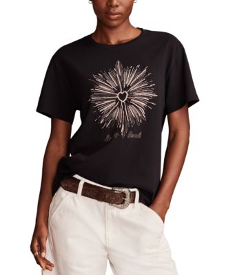 Lucky Brand - Women's Heart Burst Classic Crewneck T-Shirt