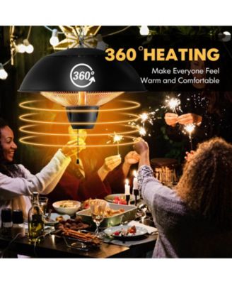 1500W Electric Patio Heater with IPX4 Waterproof