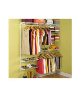 Configurations 3-6 Feet Custom DIY Closet Organizer Deluxe Kit, White