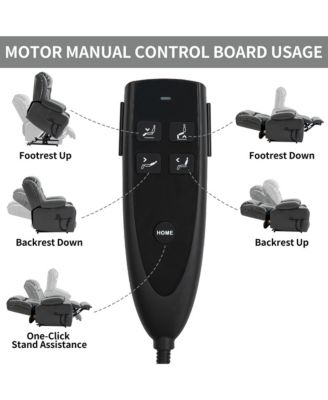 1 Pc 8-Point Massage, Lumbar Heat Power Lift Recliner Chair