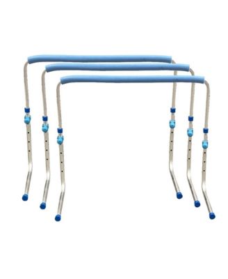 AMBER Track and Field Self Return Aluminum Hurdle Midi Adjustable from 23" to 34" (Set of 3)