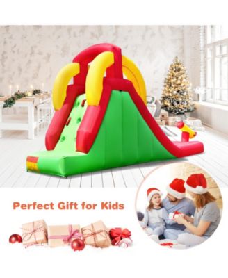 Inflatable Water Slide Bounce House with Climbing Wall Jumper and 480W Blower