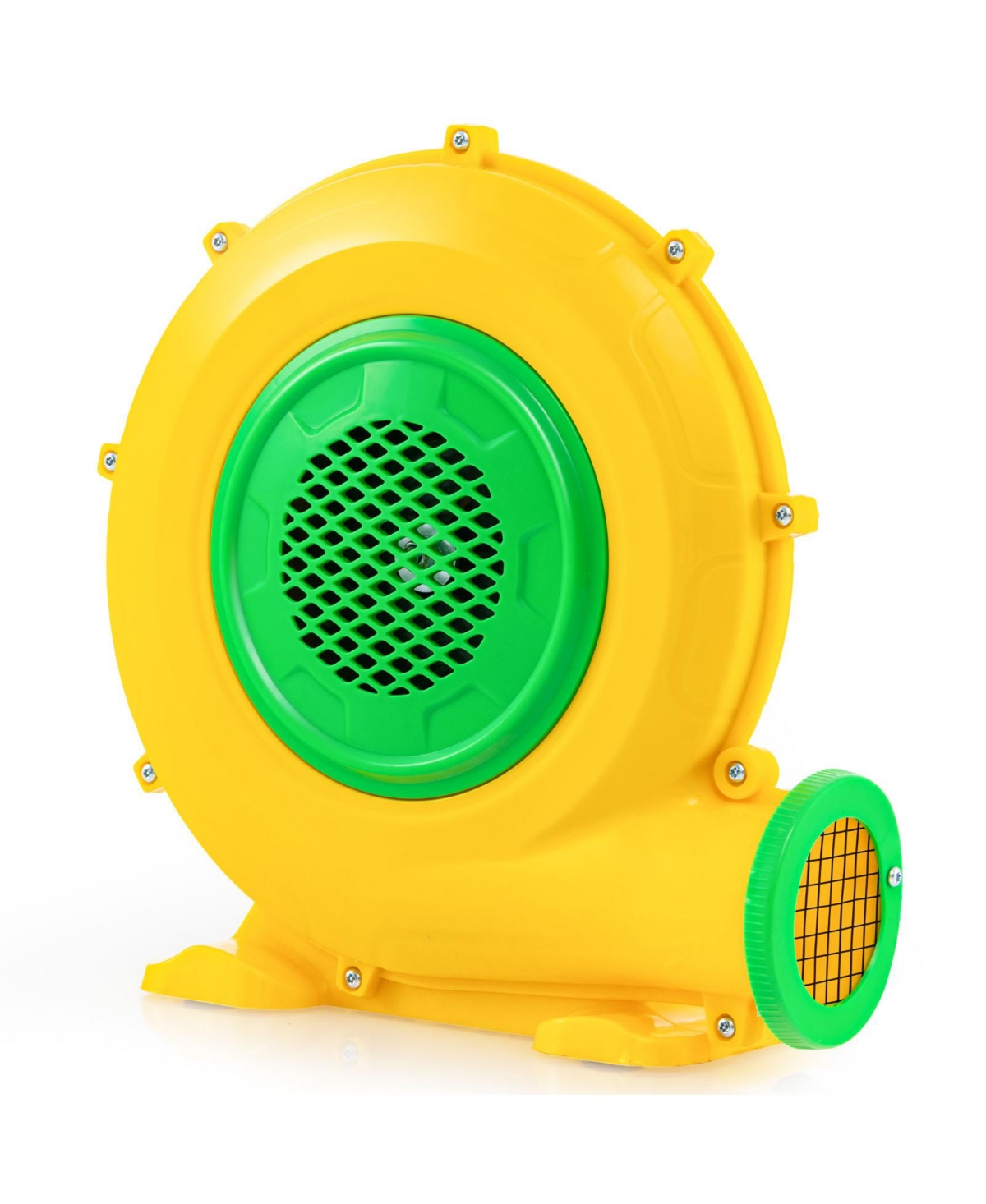 480W Air Blower Air Pump Fan with Convenient Handle and Ground Stakes - Yellow
