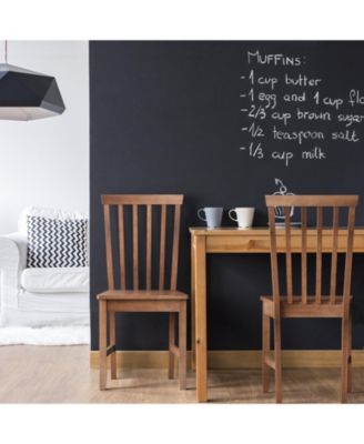 Set of 2 Dining Chairs with Solid Wooden Legs