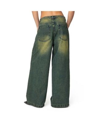 Womens Shawn Washed Low Rise Jeans
