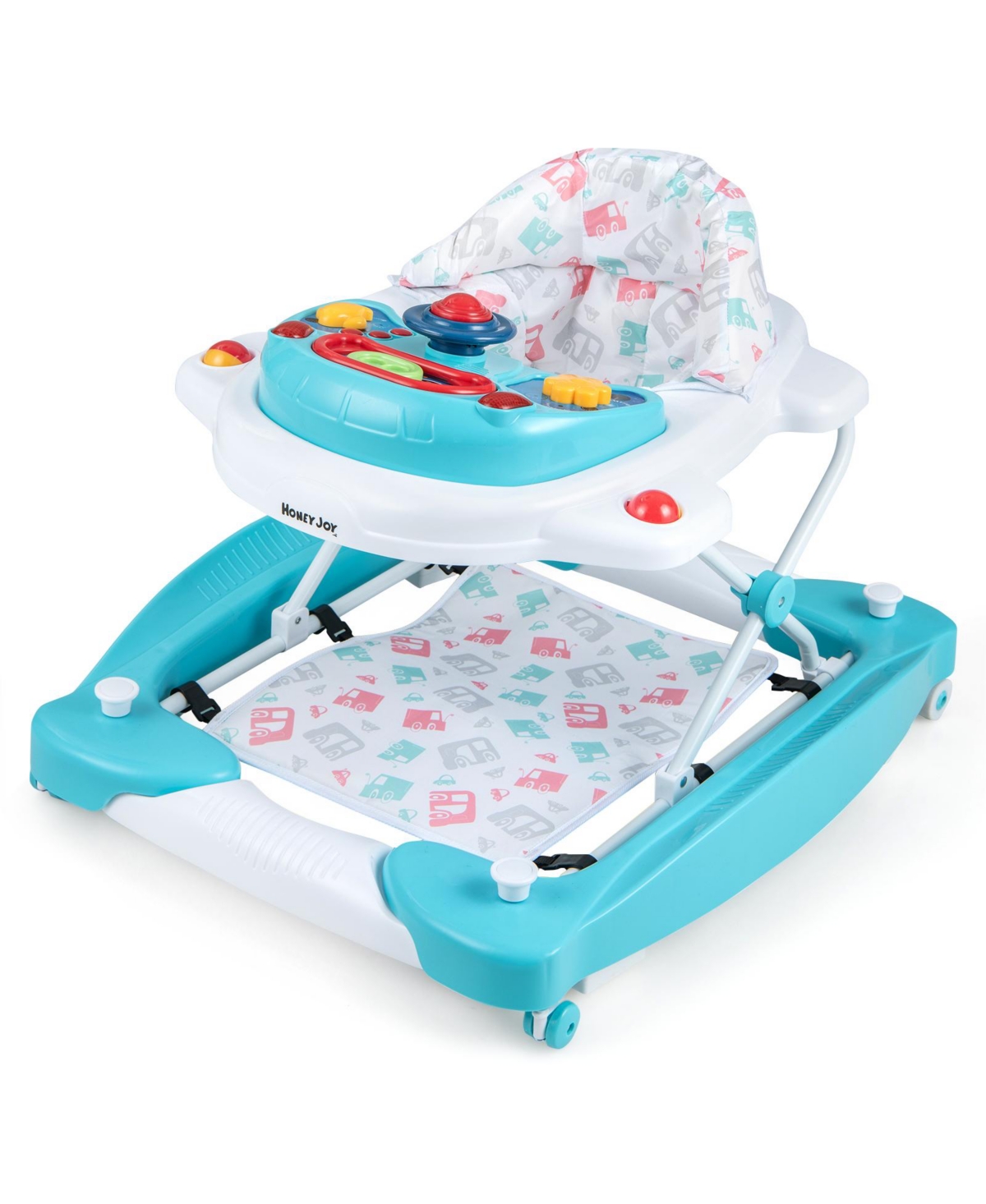 Gouun 6 in 1 Foldable Baby Walker with Adjustable Height