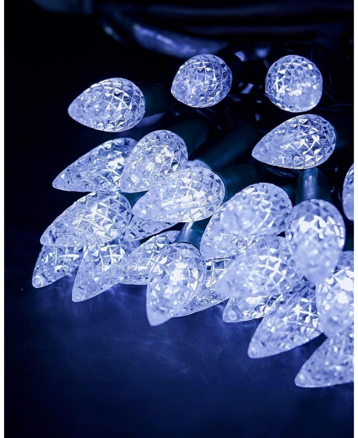 Twinkle Star Led Green String Lights Indoor Outdoor Waterproof 8 Lighting Modes - 33 ft