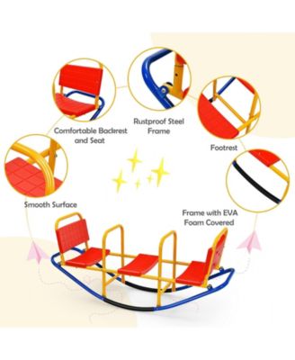 Outdoor Kids Seesaw Swivel Teeter for 3 to 8 Years Old